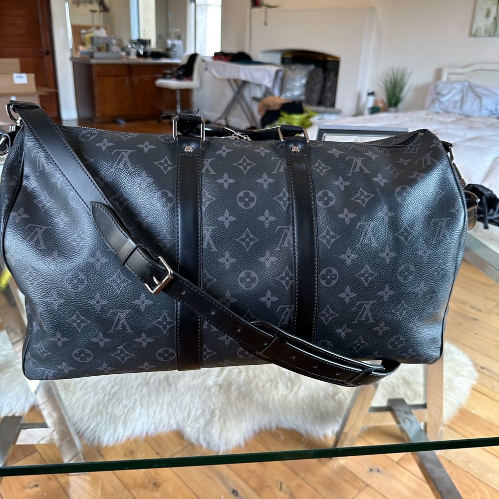 Louis Vuitton Monogram Eclipse Keepall Bandouliere 45 made in France 2020